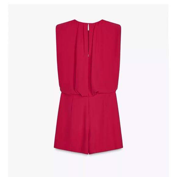 Zara One Piece Pink Women's Jumpsuit Size Small NWOT - Picture 4 of 11